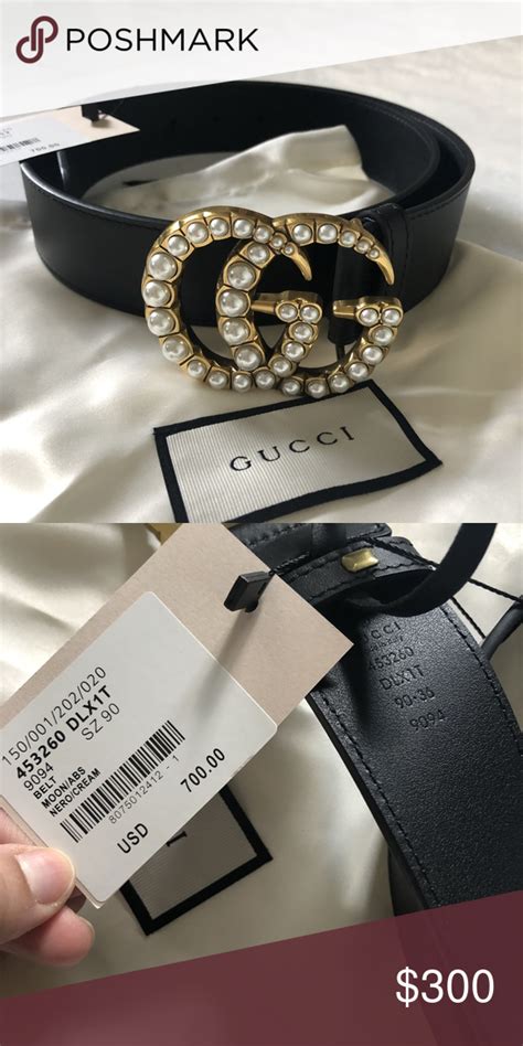 gucci pearl gg belt|Gucci black bag with pearls.